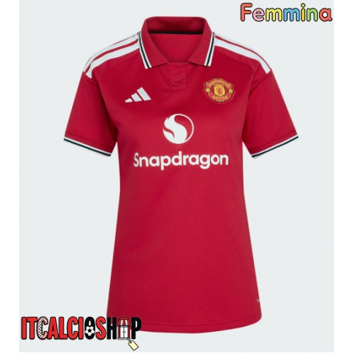 Manchester United Kobbie Mainoo #37 Prima Maglia Femmina 2026-27 Manica Corta